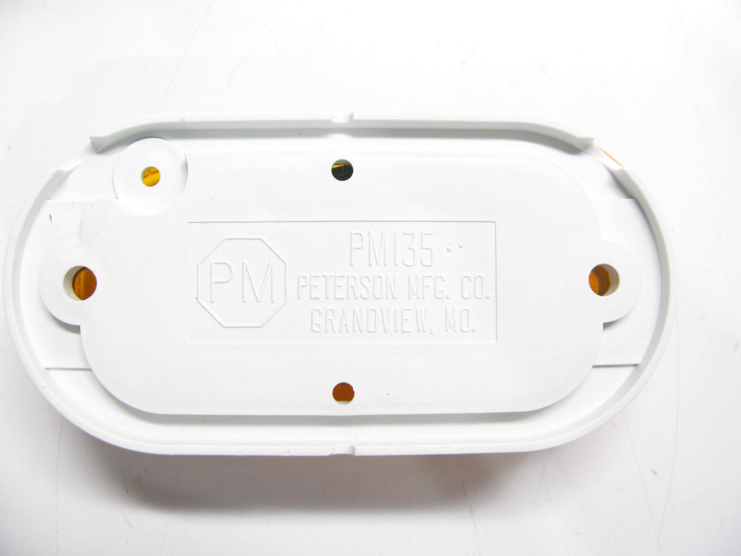 (x2)  Oval Two-Bulb Clearance Marker Light W/reflex Peterson Manufacturing 106A