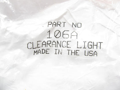 (x2)  Oval Two-Bulb Clearance Marker Light W/reflex Peterson Manufacturing 106A