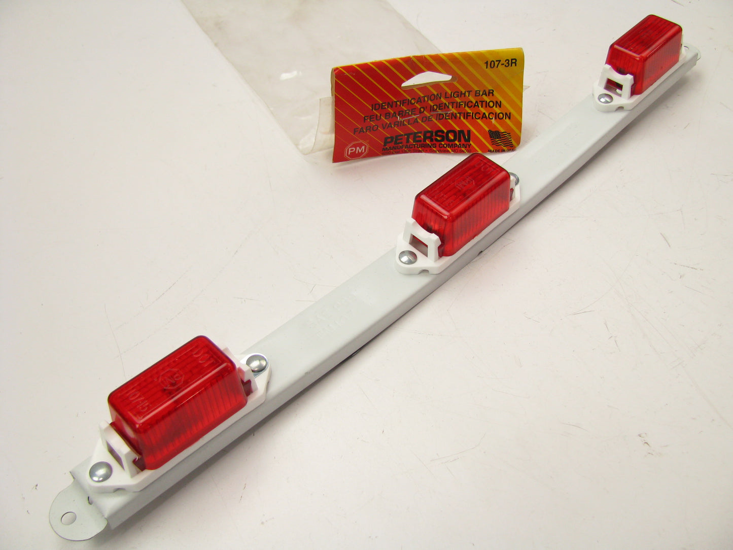 Peterson Manufacturing Red Identification Mini-Light Bar - 16-1/2'' Long