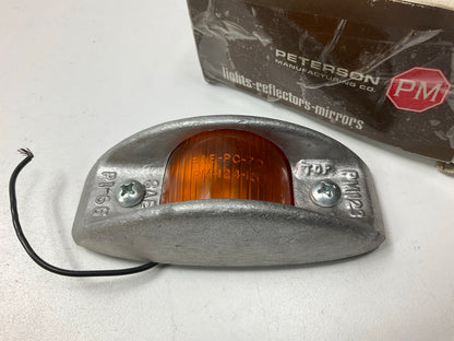 PM Peterson 123A Cast Aluminum Armored Clearance Trailer Marker Light, Amber