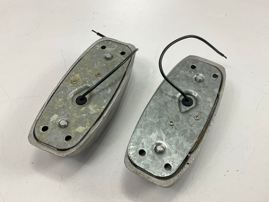 (2) Peterson 123R Steel Armored Red Trailer Clearance Side Marker Light Lamps