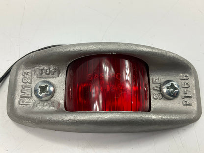 (2) Peterson 123R Steel Armored Red Trailer Clearance Side Marker Light Lamps
