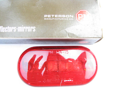 Peterson 135R Red Oblong Two Bulb Trailer Clearance Light - 4-1/8'' X 2''