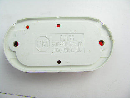 Peterson 135R Red Oblong Two Bulb Trailer Clearance Light - 4-1/8'' X 2''