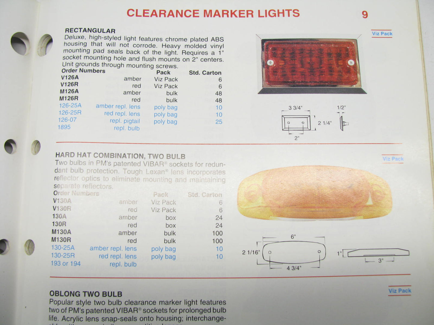 Peterson Manufacturing Catalog#191 Going The Distance Light Reflectors Mirrors