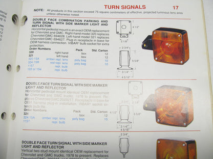 Peterson Manufacturing Catalog#191 Going The Distance Light Reflectors Mirrors