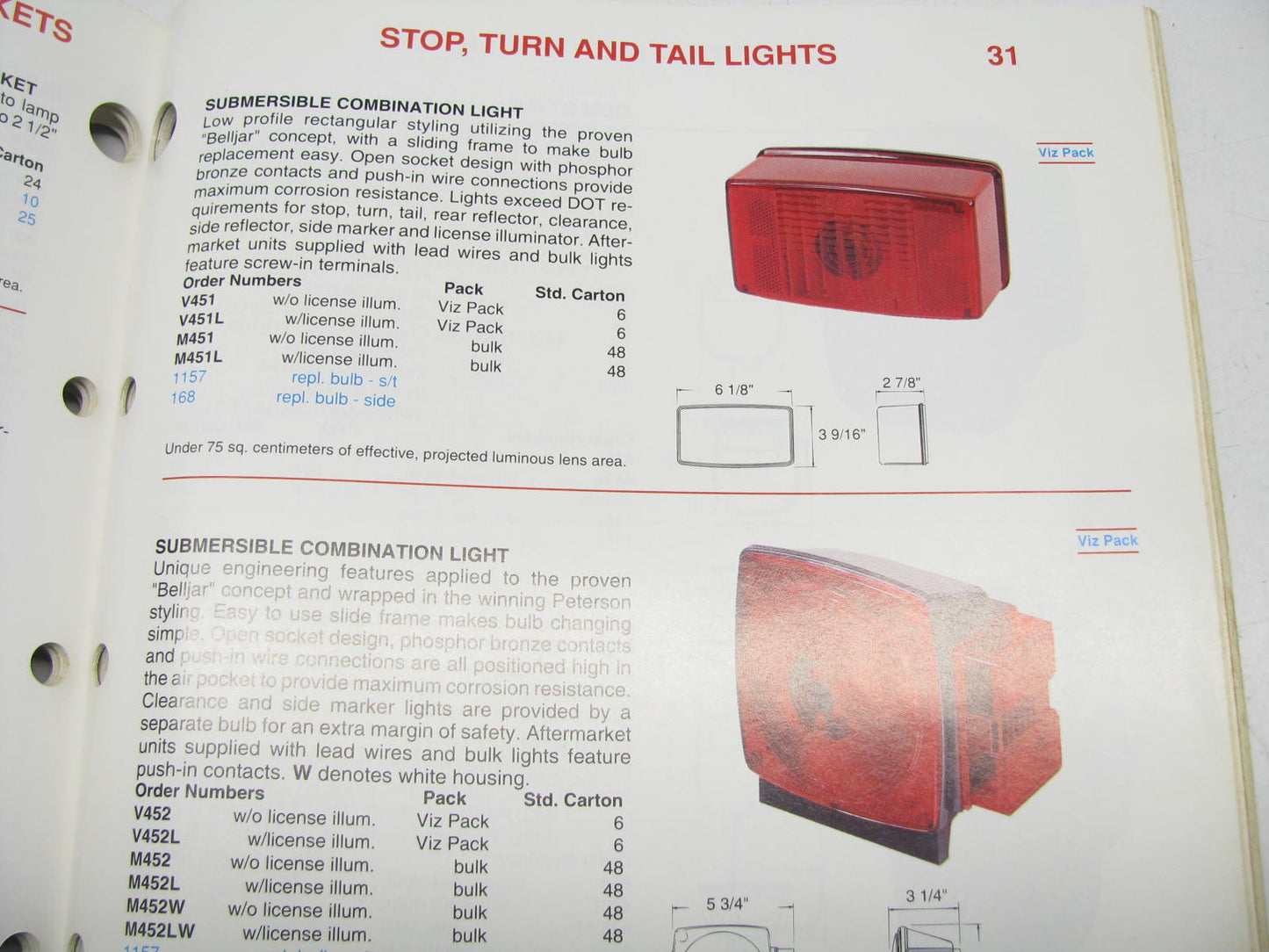 Peterson Manufacturing Catalog#191 Going The Distance Light Reflectors Mirrors