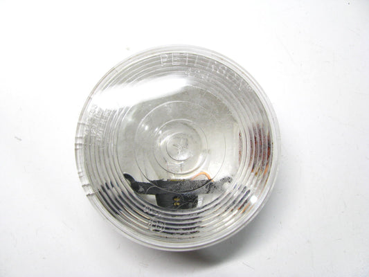 (x2) P-M 415K 4'' Round Clear Back-Up Light With Grommet & Pigtail