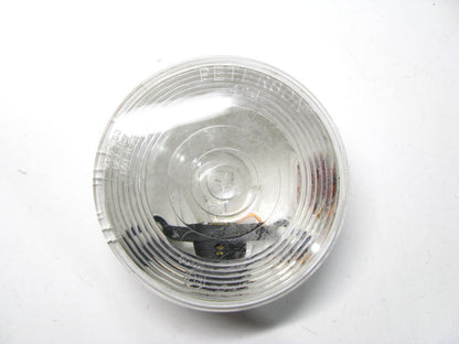 (2) Peterson 415K 4'' Round Clear Back-Up Light Lamp With Grommet & Pigtail