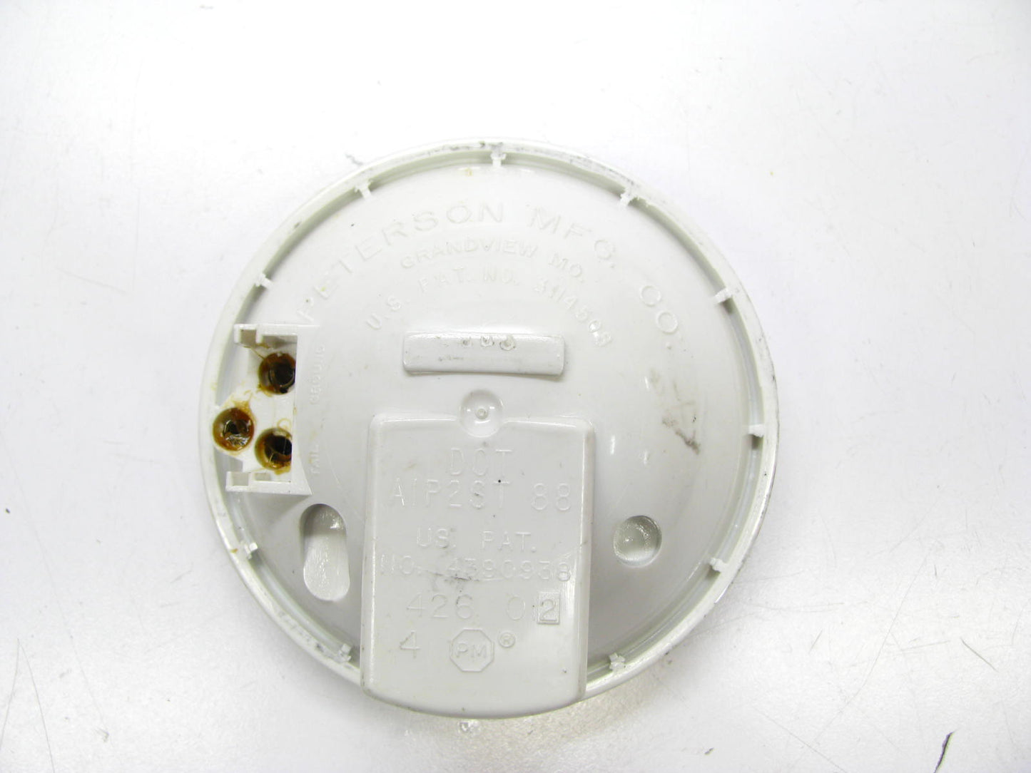 (x2) P-M 415K 4'' Round Clear Back-Up Light With Grommet & Pigtail