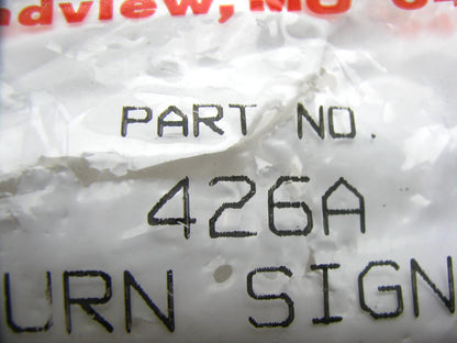 (2) Peterson 426A 4'' Round Amber Sealed Light Turn Signal Park Light