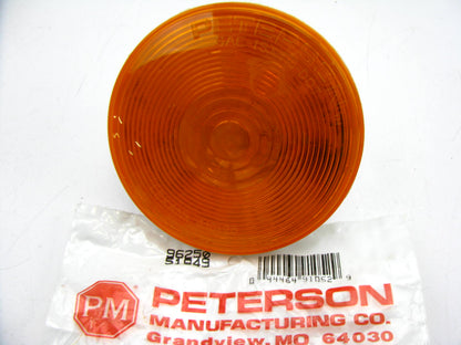 Peterson Manufacturing 426A 4'' Round Amber Sealed Light Turn Signal Park Light