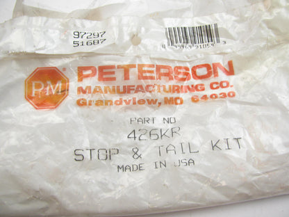 Peterson Manufacturing 426KR Round 4'' Stop & Turn Tail Light Lamp Kit