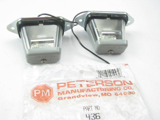 (x2) License Plate Light Peterson Manufacturing 436