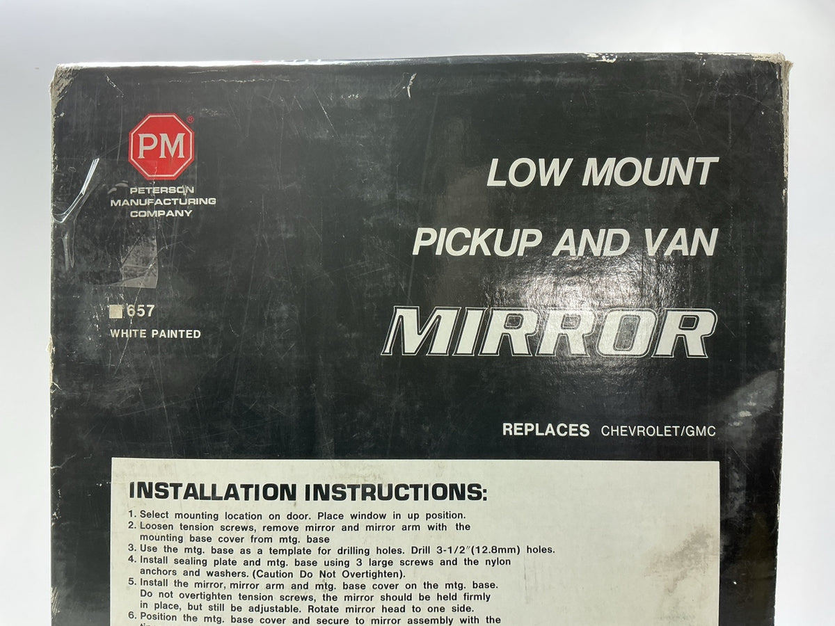 Peterson Manufacturing 657 Large 9- 3/4'' X 7'' Mirror Head.