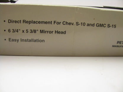 Peterson Manufacturing 814R RIGHT Mirror Replacement For Chevy S-10 GMC S15