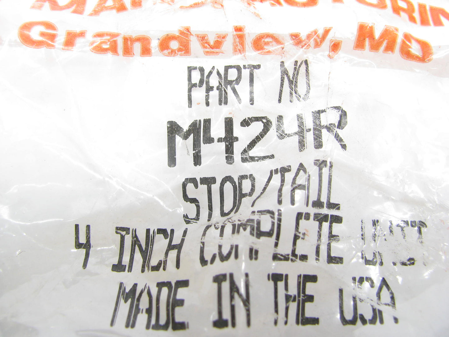 Sealed, 4'' Round Stop, Turn & Tail Light. Flange Mount Peterson Man. M424R