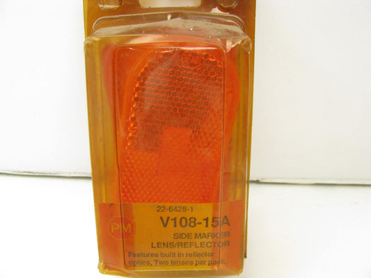 Peterson Manufacturing V108-15A Clearance Side Marker Light Lamp Lens, AMBER