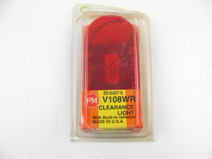 Peterson Manufacturing V108WR Red Clearance Side Marker Light Lamp W/ Reflector