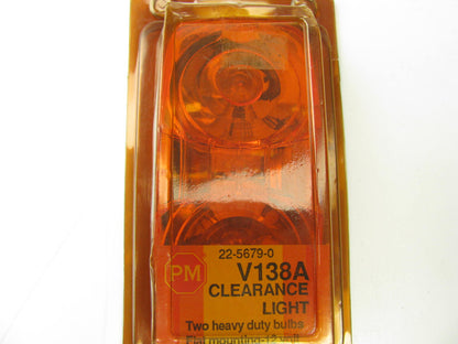Peterson Manufacturing V138A  Amber Two Bulb Clearance Marker Light Lamp Trailer