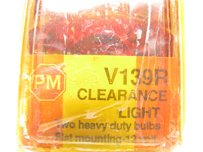 (2) Peterson V139R Red 2-Bulb Double Bulls-Eye Corner Clearance Marker Light