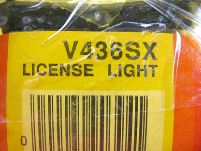 (2) Peterson Manufacturing V436SX Stud Mount License Plate Light Lamp, Chrome