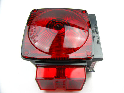 Peterson V452L RED STOP TAIL LIGHT For Trailers 4-1/2''X 5-3/4'' W/ License Light