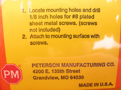 Peterson Manufacturing V472R 3'' Oval Reflector RED