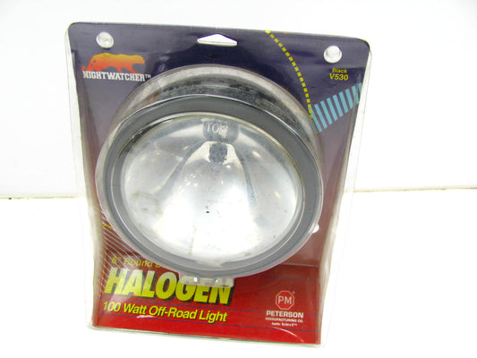 Peterson Manufacturing V530 6'' Round Halogen Off Road Spot Light Lamp BLACK