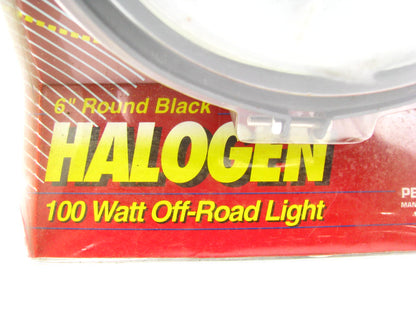 Peterson Manufacturing V530 6'' Round Halogen Off Road Spot Light Lamp BLACK