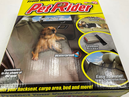 Petrider 5273-6 Rear Back Seat Cover For Dogs, 56''x47'' W/ Openings For Seatbelts