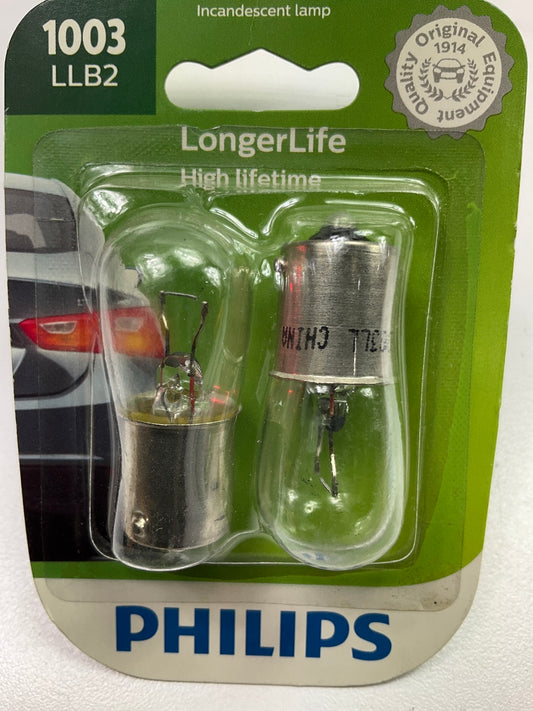 Philips 1003LLB2 Longerlife Trunk Light Lamp Bulb 1003 - 2 PACK