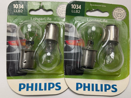 Philips 1034LLB2 Longerlife Turn Signal Lamp Light Bulb 1034 - 4 PACK