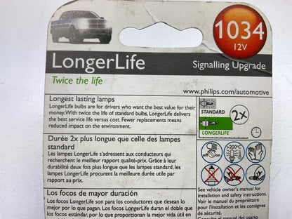 Philips 1034LLB2 Longerlife Turn Signal Lamp Light Bulb 1034 - 2 PACK
