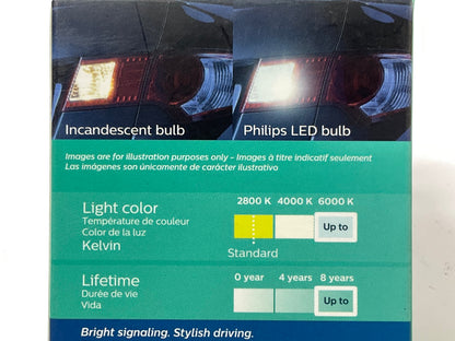 Philips 1141WLED Ultinon LED WHITE Back Up Lamp Light Bulb 1141 - 2 PACK