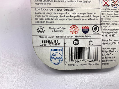 Philips 1154LLB2 Longerlife Brake Lamp Light Bulb 1154 - 2 PACK