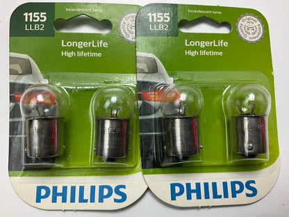 Philips 1155LLB2 Longerlife License Plate Lamp Light Bulb 1155 - 4 PACK