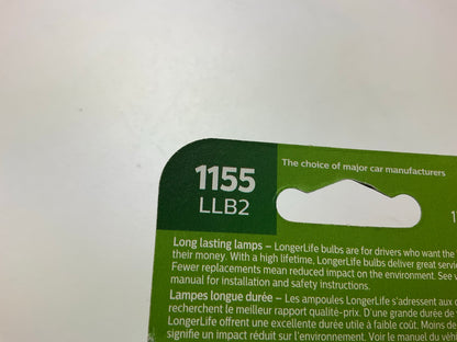Philips 1155LLB2 Longerlife License Plate Lamp Light Bulb 1155 - 4 PACK