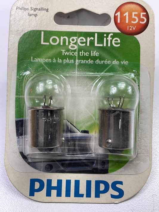 Philips 1155LLB2 Longerlife License Plate Lamp Light Bulb 1155 - 2 PACK