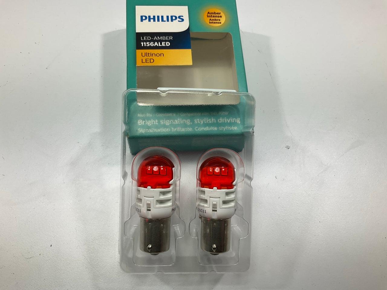 Philips 1156ALED Ultinon Amber LED Turn SignalLamp Bulb - 2 Pack