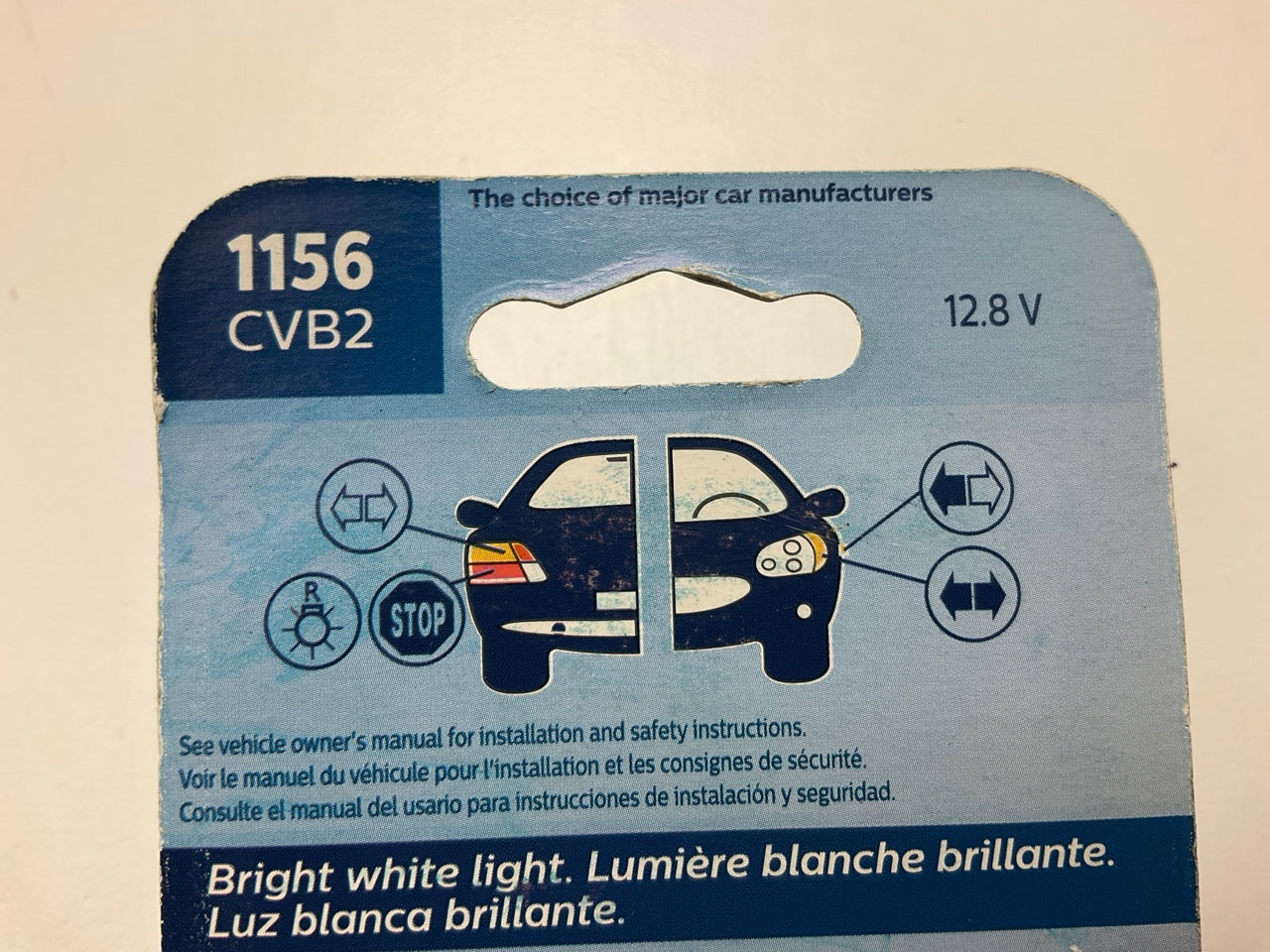 Philips 1156CVB2 CrystalVision Ultra Back Up Light Lamp Bulb 1156 - 4 PACK