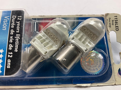 Philips 1156LED LED Turn Signal Parking Light Bulb, Red, 12V/12W, 2 PC
