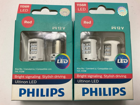Philips 1156RLED Ultinon LED RED Turn Signal Lamp Light Bulb 1156 - 4 PACK