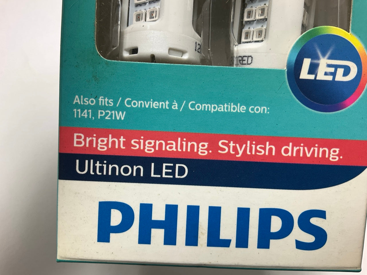 Philips 1156RLED Ultinon LED RED Turn Signal Lamp Light Bulb 1156 - 4 PACK
