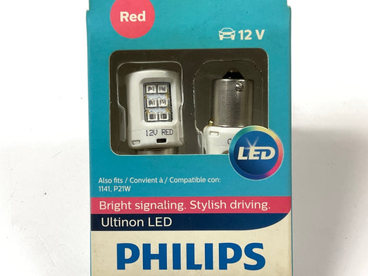 Philips 1156RLED Ultinon LED RED Turn Signal Lamp Light Bulb 1156 - 2 PACK