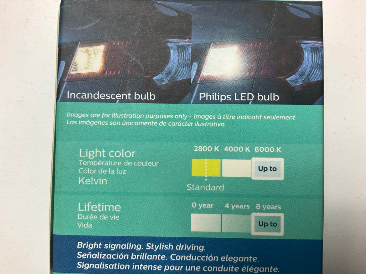 Philips 1156WLED Ultinon LED Back Up Lamp Light Bulb 1156 - 4 PACK