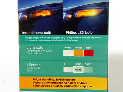 Philips 1157ALED Ultinon LED Amber Turn Signal Lamp Light Bulb 1157 - 2 PACK