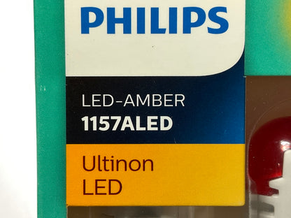 Philips 1157ALED Ultinon LED Amber Turn Signal Lamp Light Bulb 1157 - 2 PACK