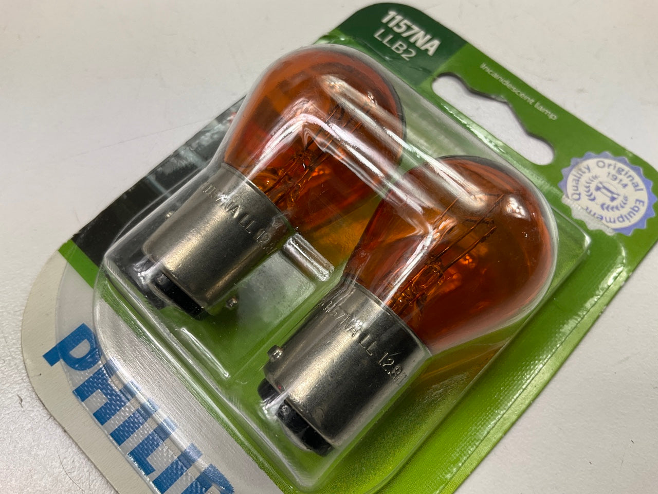 Philips 1157NALLB2 LongerLife Amber Turn Signal Lamp Light Bulb 1157 - 2 PACK