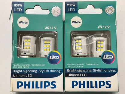 2 PACKS - Philips 1157WLED ULTINON Reverse Backup LED Light Bulbs 1157 WHITE